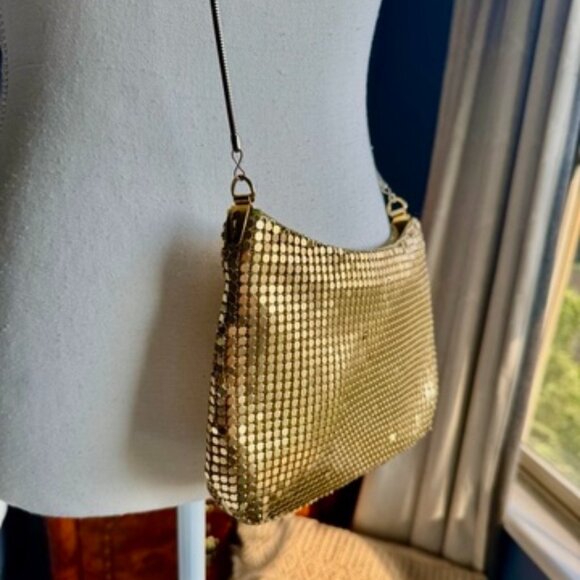 Vintage Gold Chainmail Crossbody Bag - Picture 3 of 12